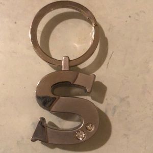 Silver tone keychain